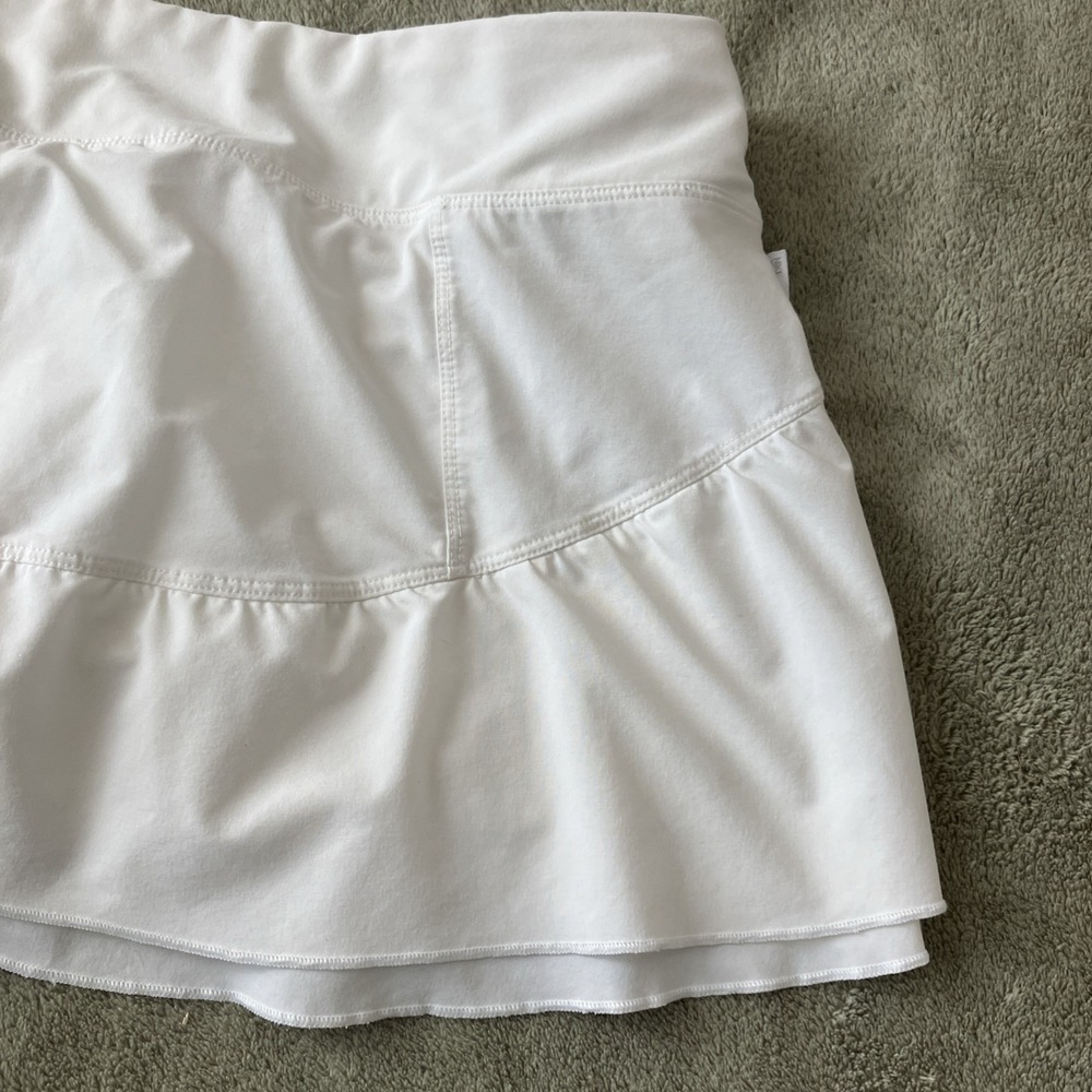 Nike Dri-Fit Advantage Skort Skirt White Women's Large Golf Tennis Pickleball - Picture 6 of 10